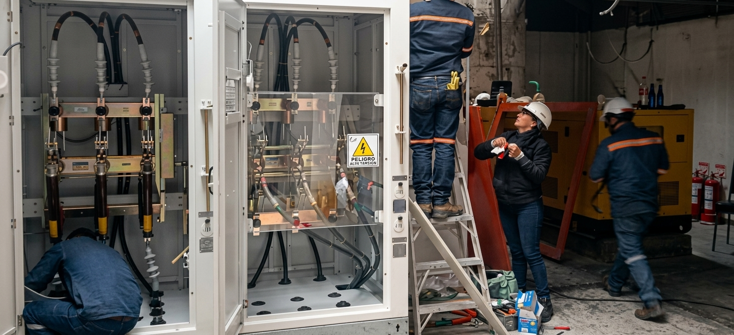 Operaciones de mantenimiento eléctrico en campo